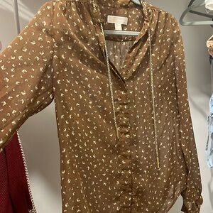 Brown-blouse MK